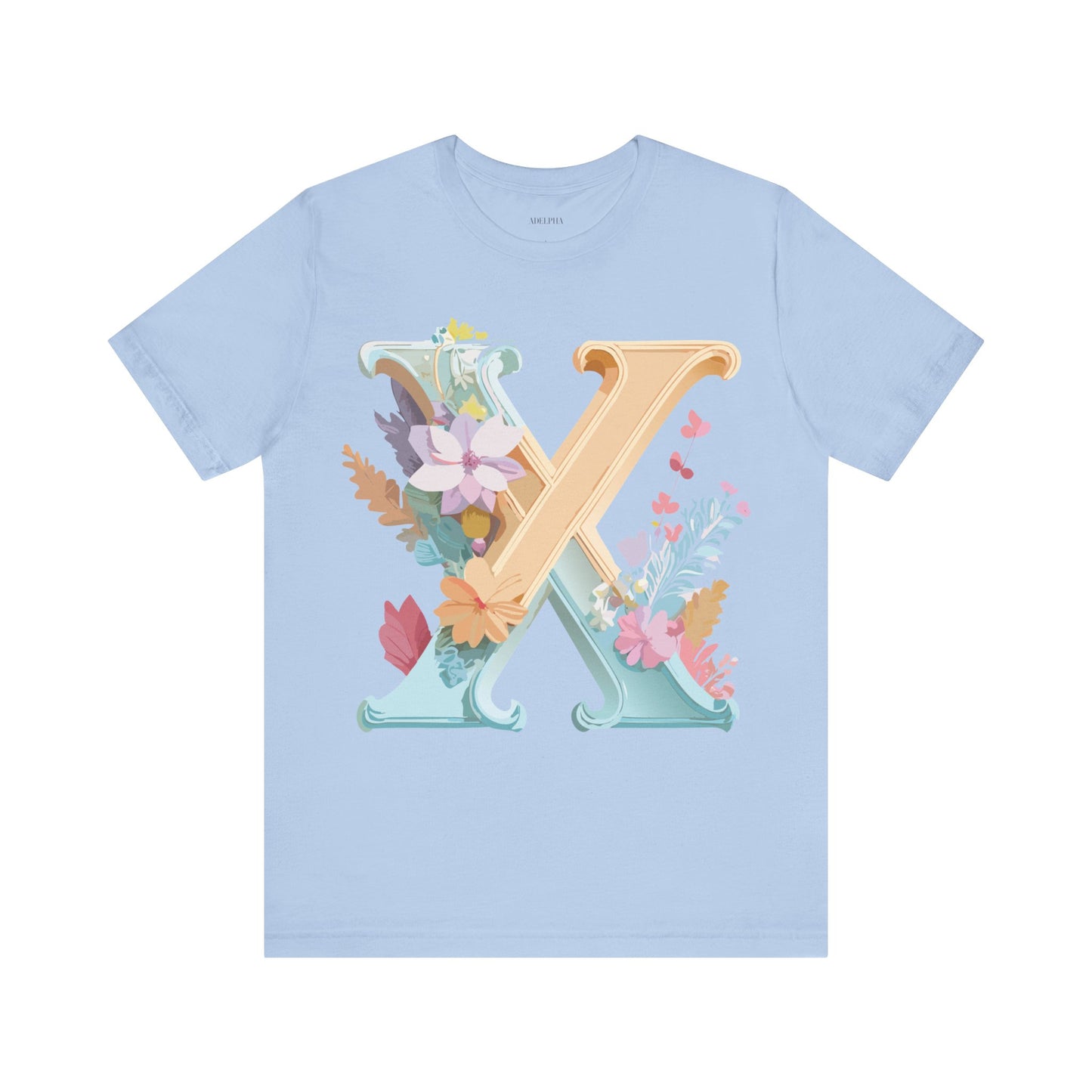 T-shirt en coton naturel - Collection Lettres - X