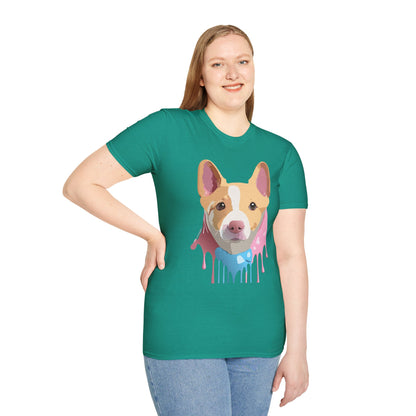 Dog Shirt Unisex Animal Print Tee Cotton T Shirt For Pet Lovers