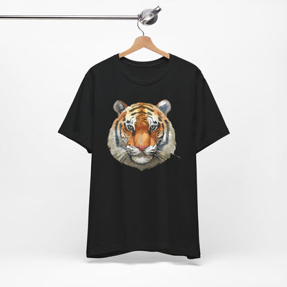 Wild Tiger Face Graphic T-Shirt Unisex Cotton Animal Design Wildlife Tee 1
