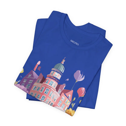 Natural Cotton Tee Shirt - Beautiful Places Collection - Amsterdam Printify