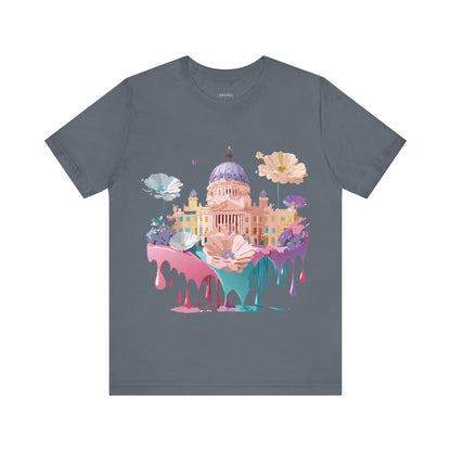 Natural Cotton Tee Shirt - Beautiful Places Collection - Madrid Printify