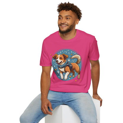 Unisex Dog And Animal Print Shirt Gildan Softstyle 64000 Tee