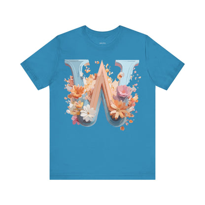 Natural Cotton Tee Shirt - Letters Collection - W Printify