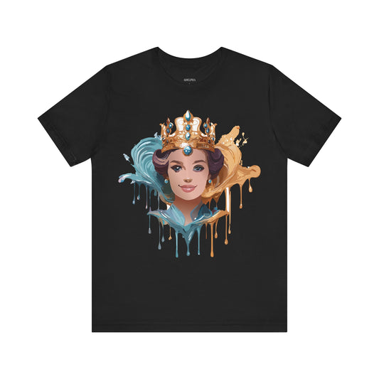 T-Shirt aus natürlicher Baumwolle – Queen Collection