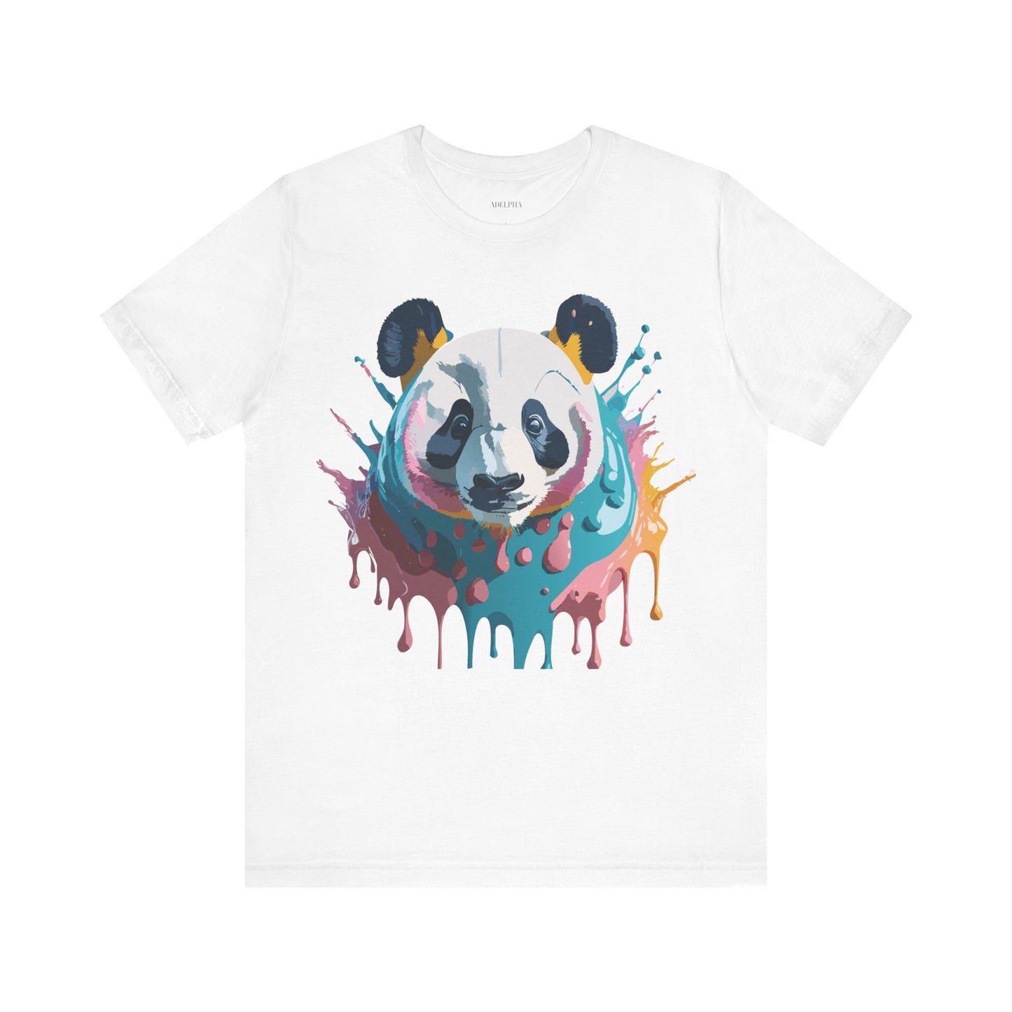 Natural Cotton Tee Shirt with Panda