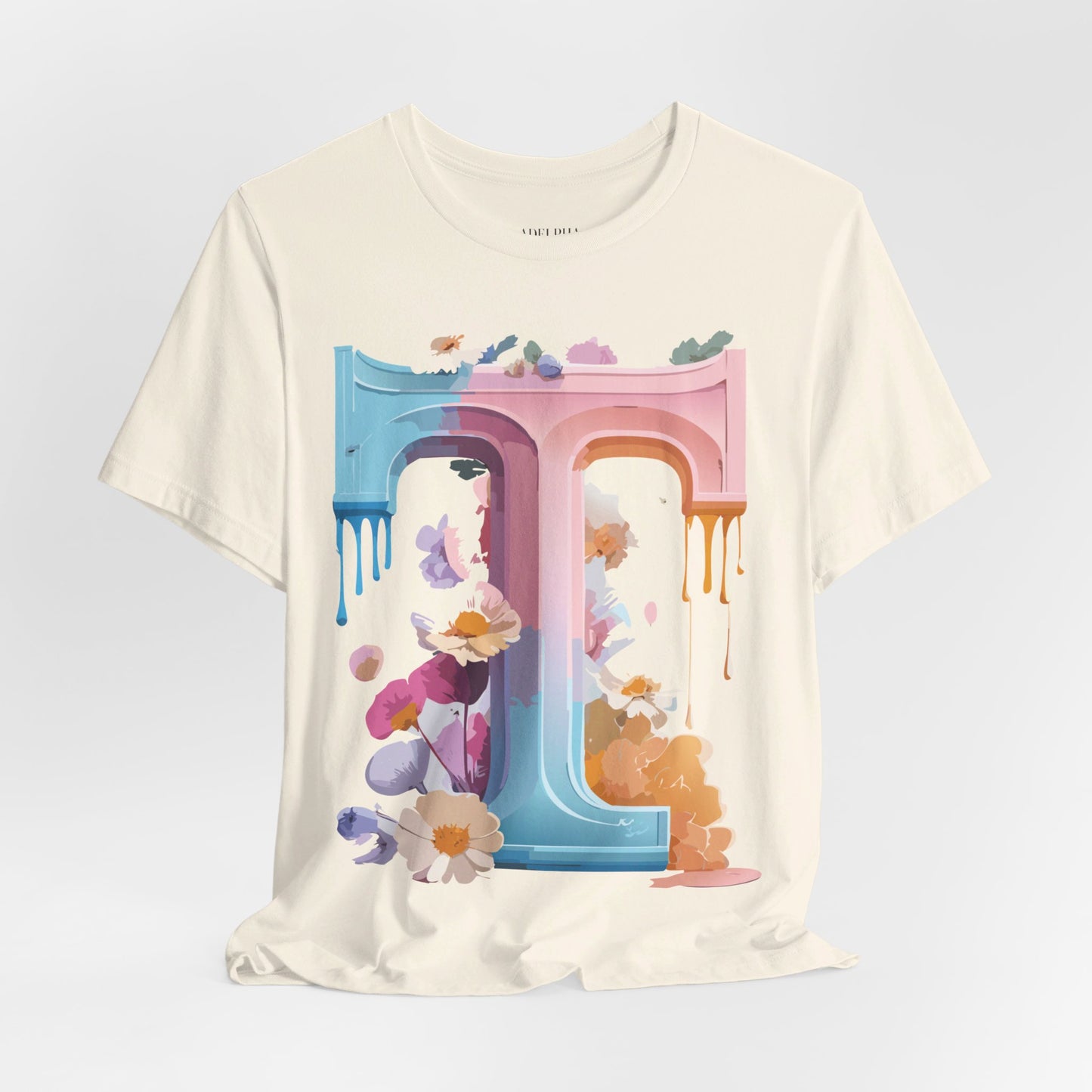 T-shirt en coton naturel - Collection Lettres - T