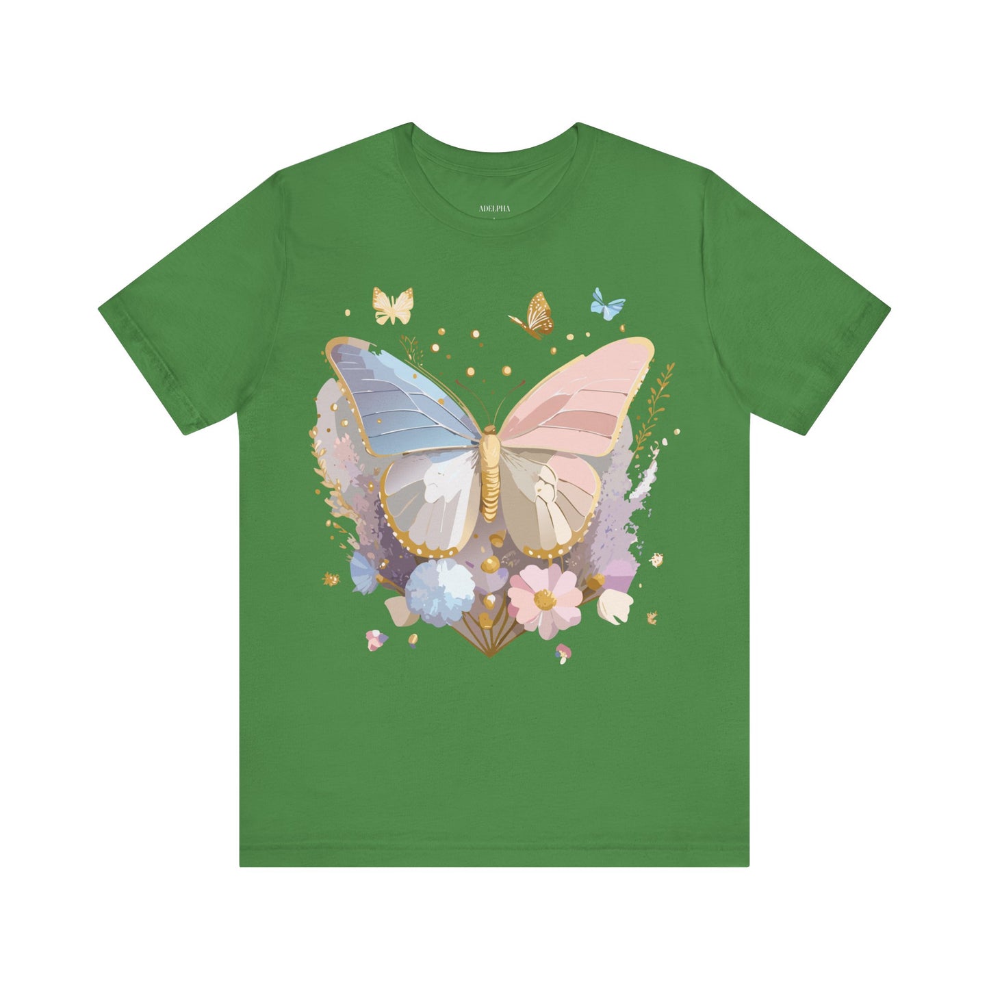 T-Shirt aus natürlicher Baumwolle mit Schmetterling