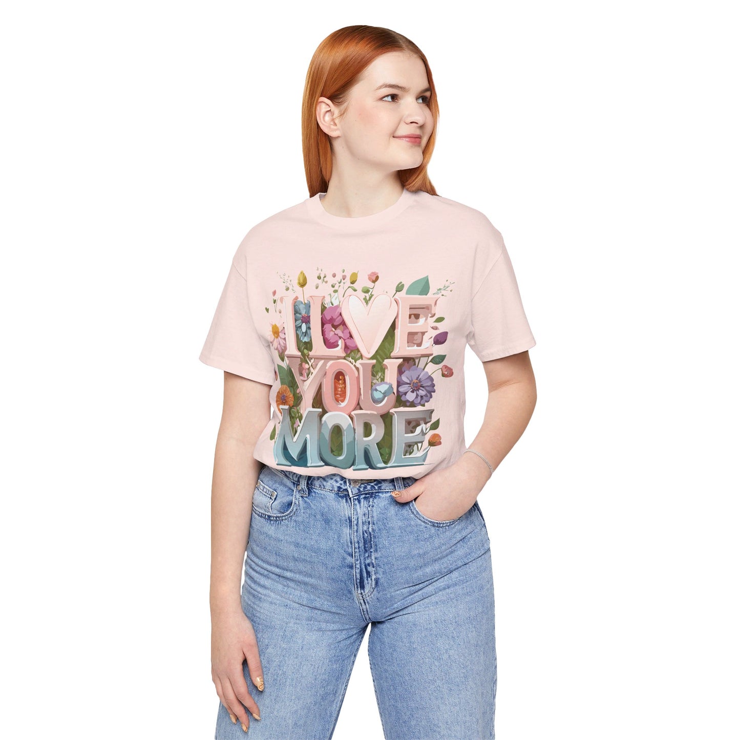 T-Shirt aus natürlicher Baumwolle – Love Story-Kollektion