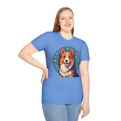 Unisex Dog Shirt Animal Print Tee Gildan Softstyle 64000 Tee