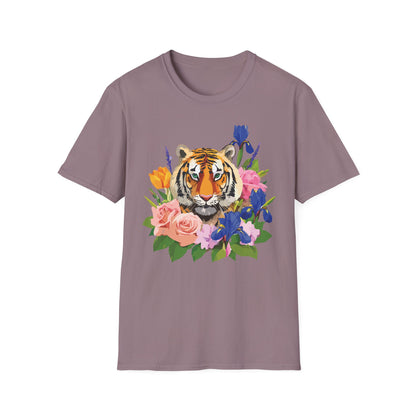 Tiger Shirt Unisex Animal Tee Gildan Softstyle 64000 100 Percent Cotton