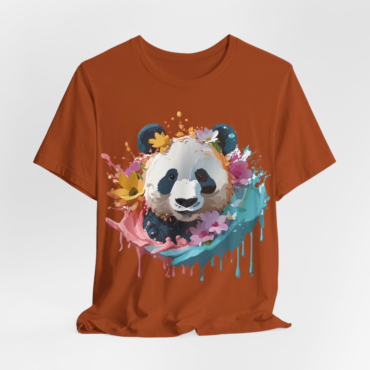 T-shirt en coton naturel avec panda