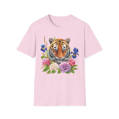 Unisex Tiger Shirt Softstyle Graphic Tee 100 Percent Cotton Apparel