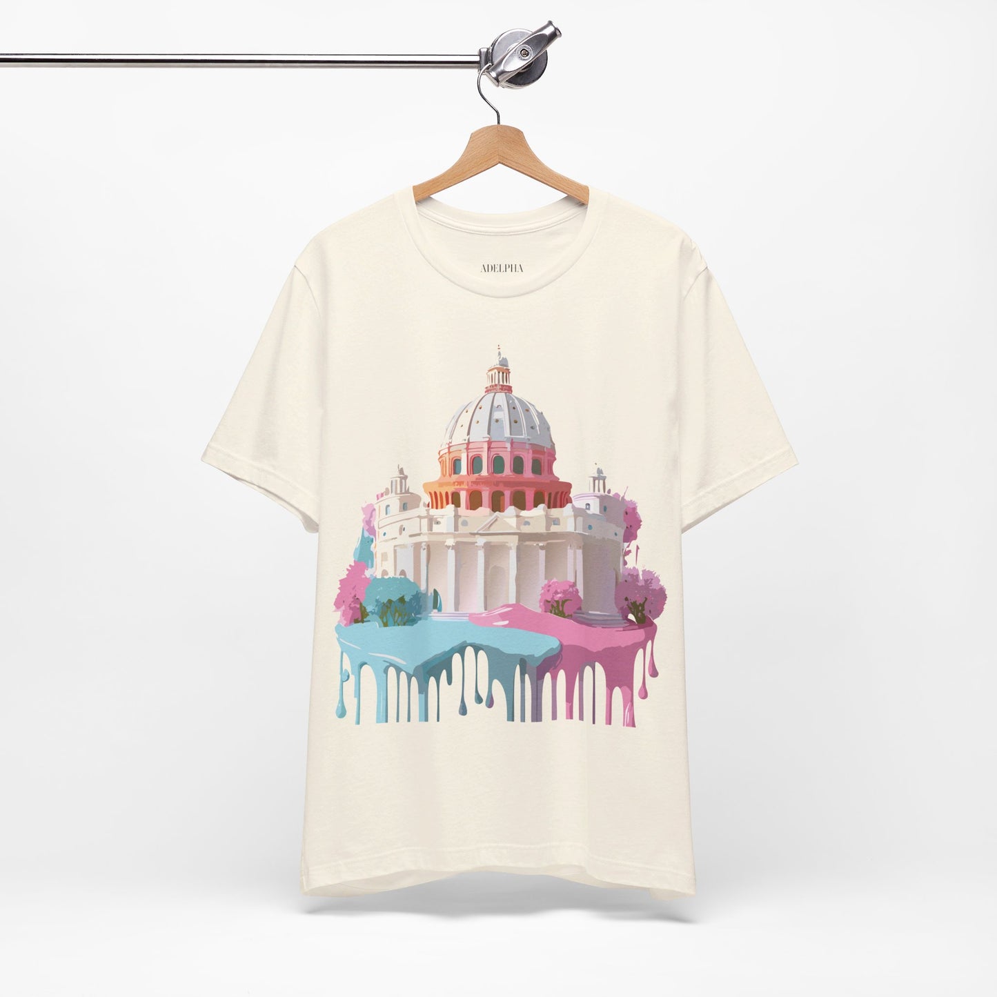 Natural Cotton Tee Shirt - Beautiful Places Collection - Rome