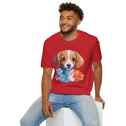 Unisex Dog Shirt Animal Graphic Tee Soft Cotton Gildan 64000