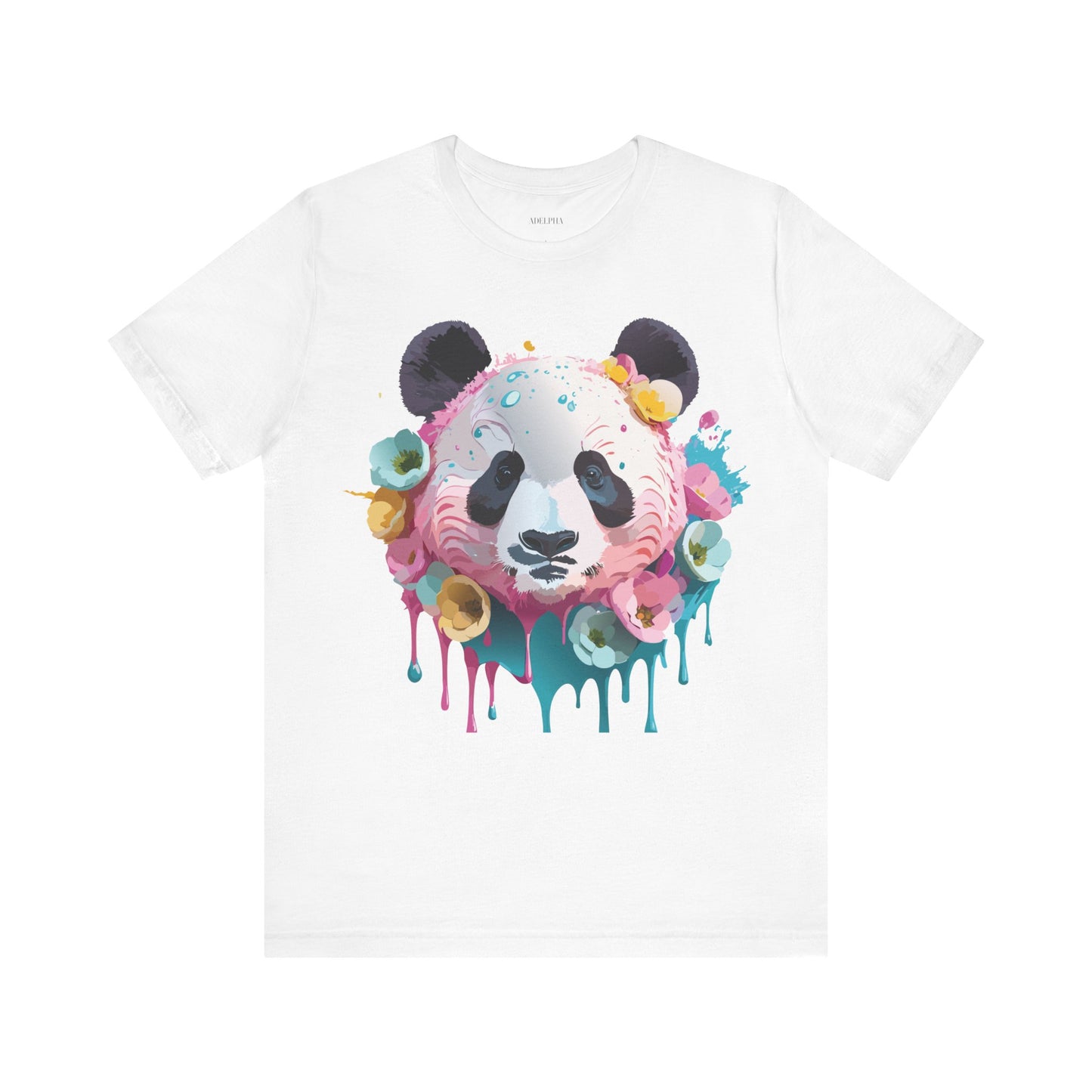 Natural Cotton Tee Shirt with Panda