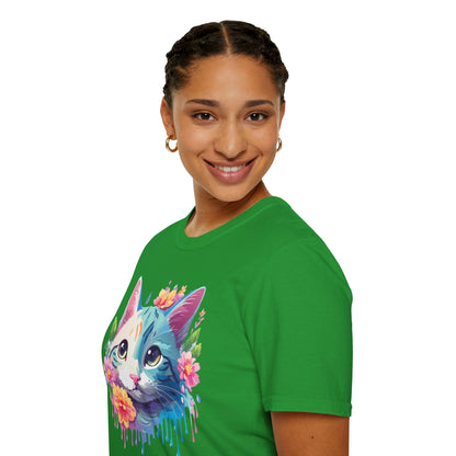Cat Shirt Unisex Cat Lover Tee Premium Gildan Softstyle 64000 Lightweight