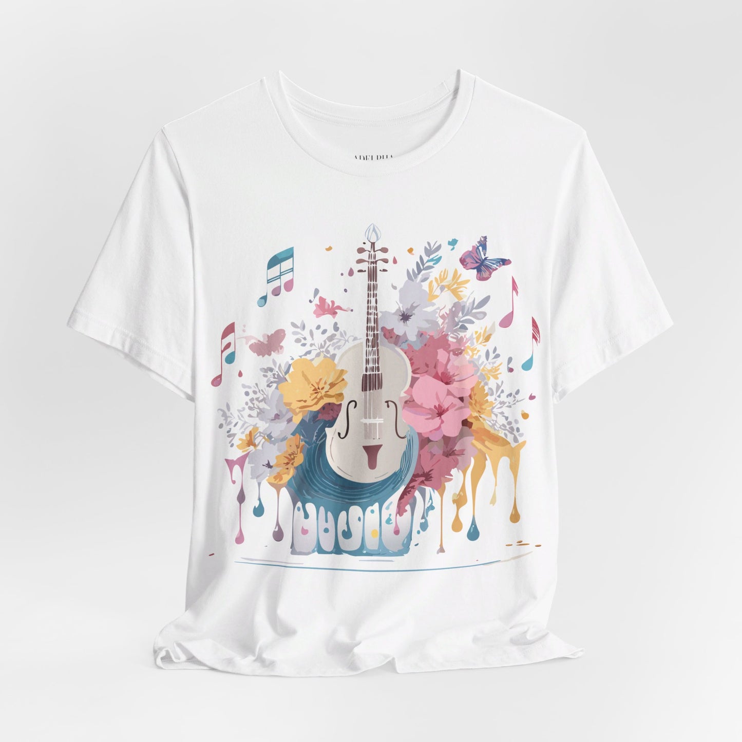 T-Shirt aus natürlicher Baumwolle – Musikkollektion