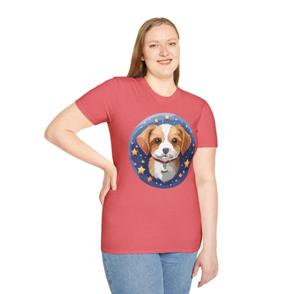 Unisex Dog Shirt Animal Print Tee Gildan Softstyle 64000 Cotton