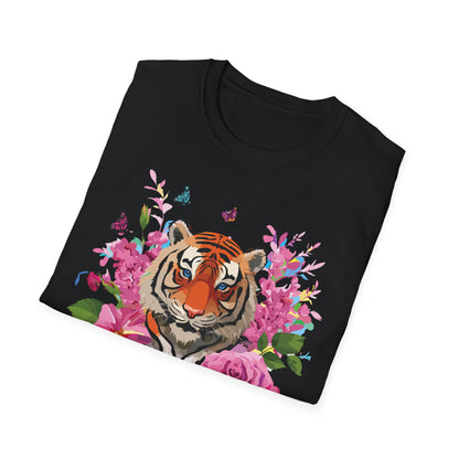 Tiger Shirt Unisex Gildan Softstyle Cotton Tee 100 Percent Ring Spun Comfort