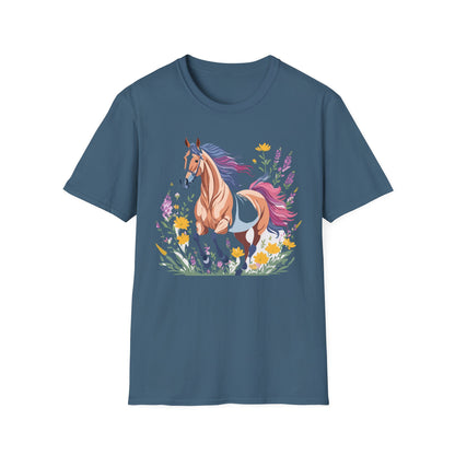 Horse Shirt Unisex Softstyle 64000 Cotton Tee Gildan 100 Percent Ring Spun