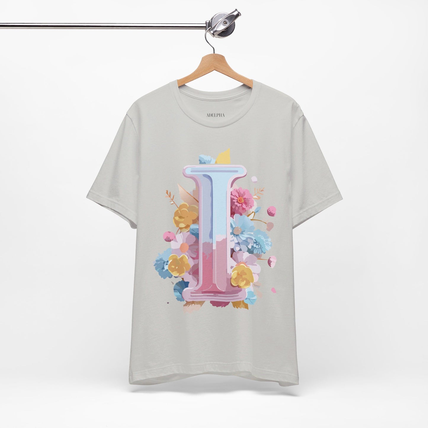 Natural Cotton Tee Shirt - Letters Collection - I