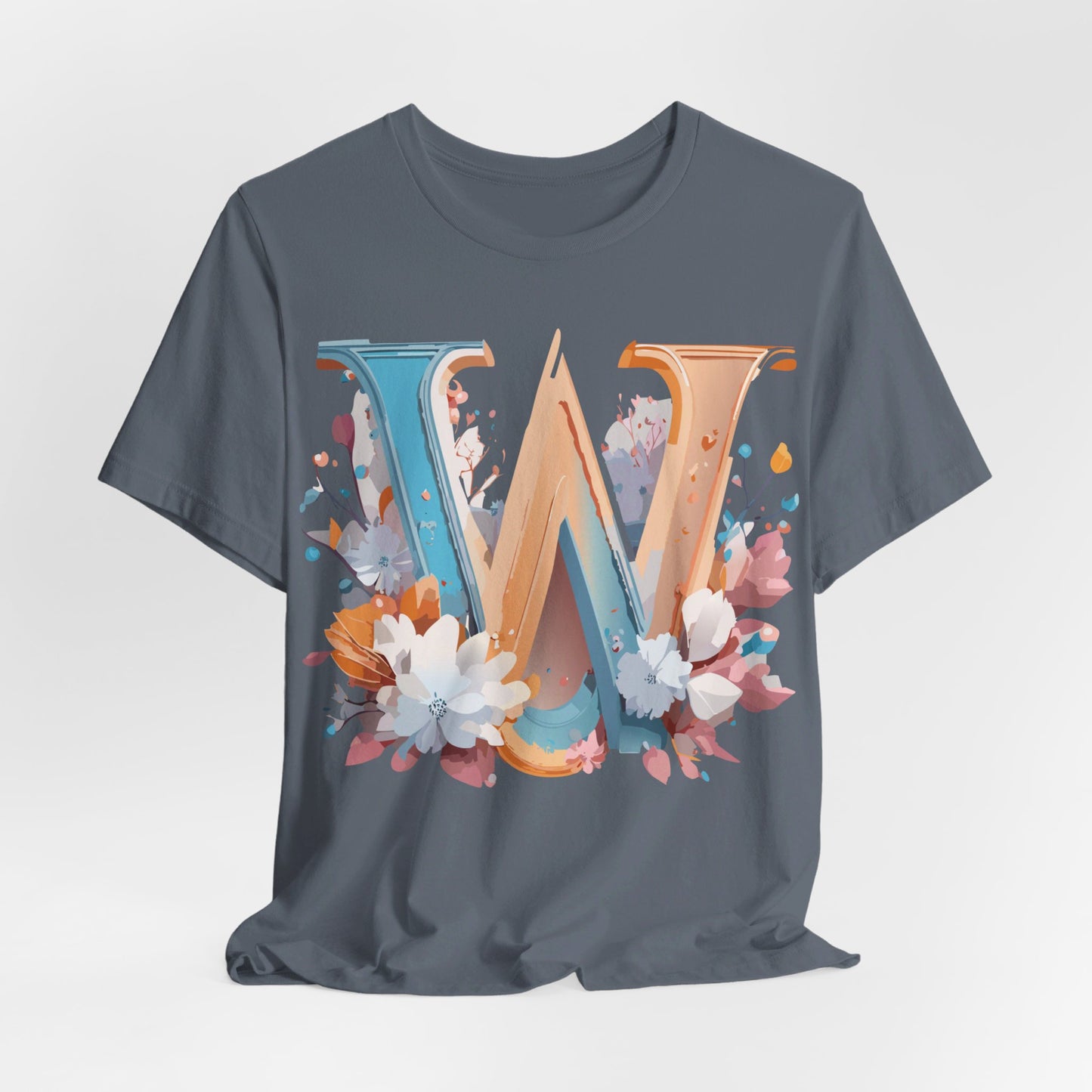 Natural Cotton Tee Shirt - Letters Collection - W