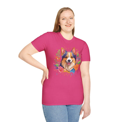 Dog Shirt Unisex Animal Tee Softstyle Gildan 64000 Cotton Tee