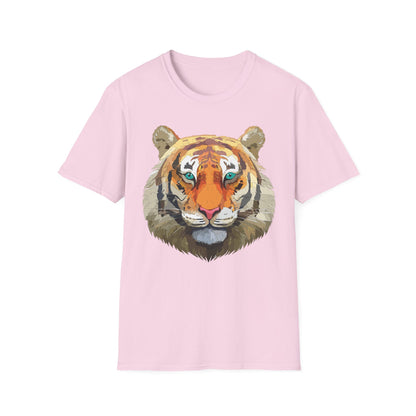 Tiger Shirt Unisex Animal Tee Gildan Softstyle 64000 Cotton Tee