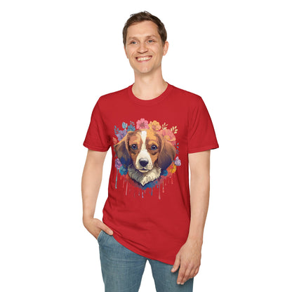 Unisex Dog Shirt Animal Print Tee Gildan Softstyle 64000 Cotton