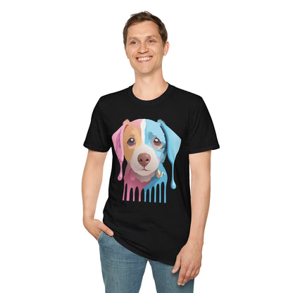 Unisex Dog Shirt Animal Tee Gildan Softstyle 64000 Cotton Tee