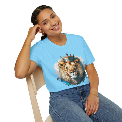 Lion Shirt Unisex Animal Tee Softstyle 64000 100 Percent Ring Spun Cotton