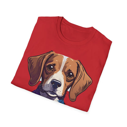 Dog Shirt Unisex Animal Print Tee Softstyle 100 Percent Cotton Gildan 64000