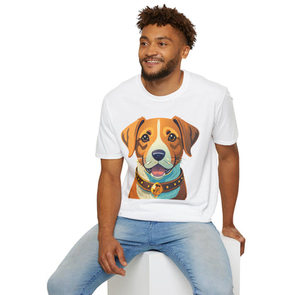 Dog Shirt Unisex Animal Tee Gildan Softstyle 64000 Cotton Tee