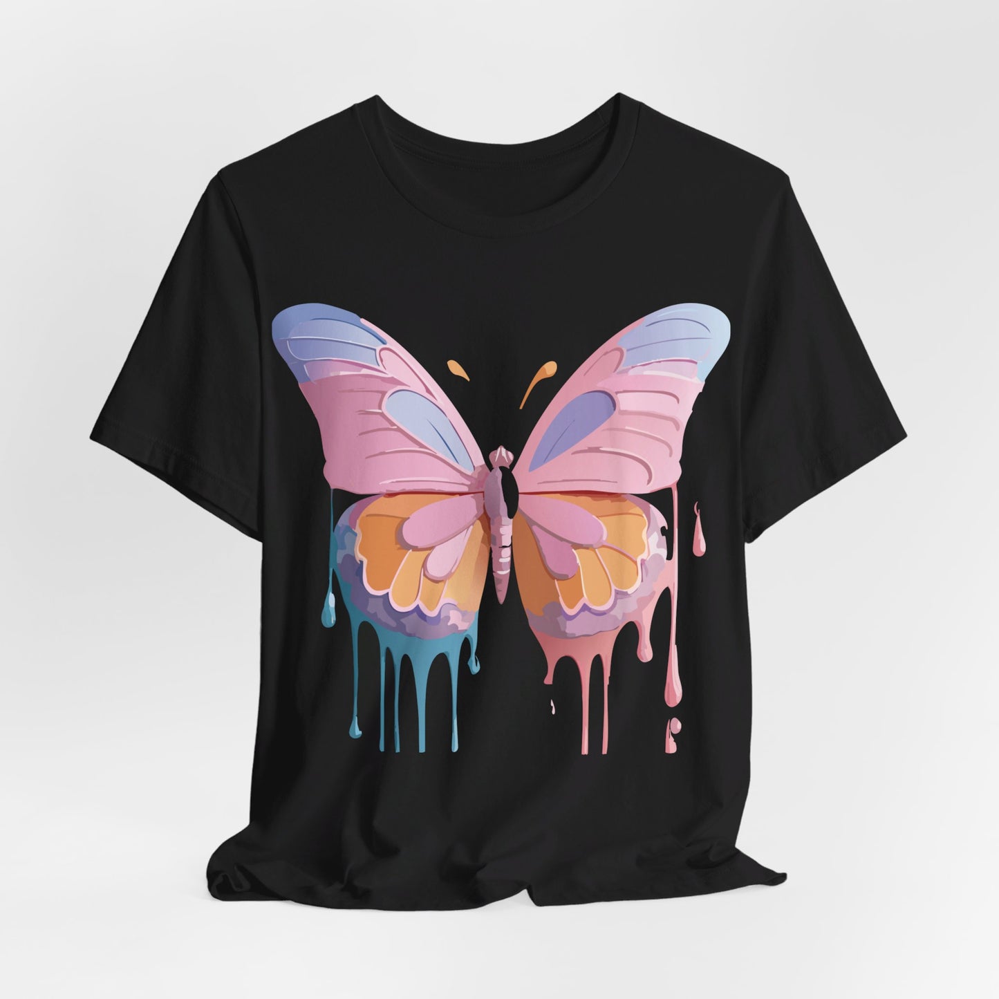 T-shirt en coton naturel avec papillon