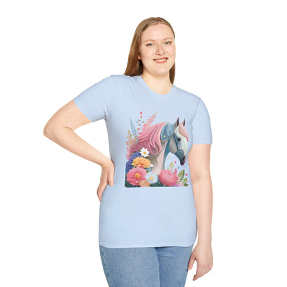 Horse Shirt Unisex Gildan Softstyle 64000 Cotton Tee With Animals