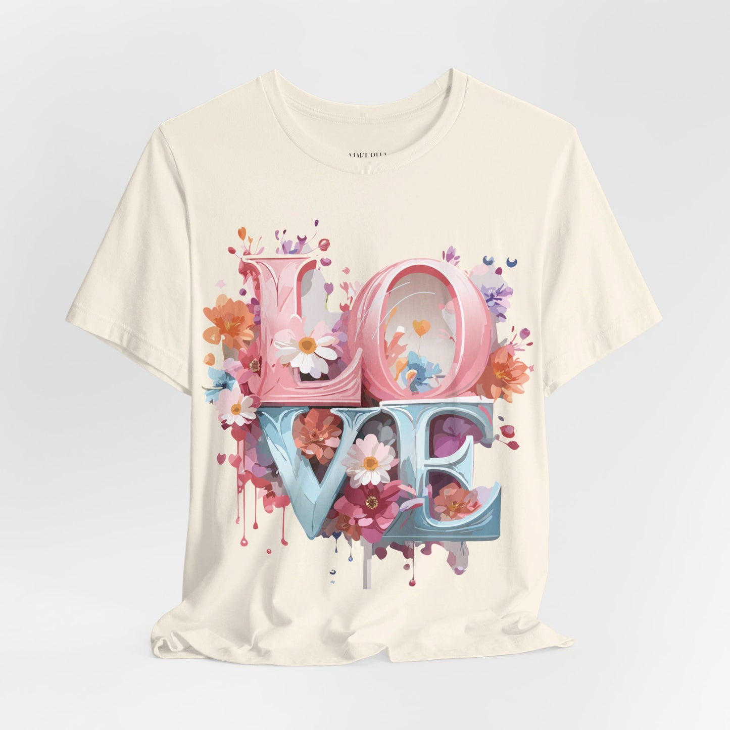 T-Shirt aus natürlicher Baumwolle – Love Story-Kollektion