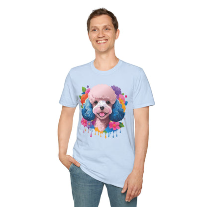 Unisex Dog Shirt Softstyle Tee 100 Percent Cotton Animal Print