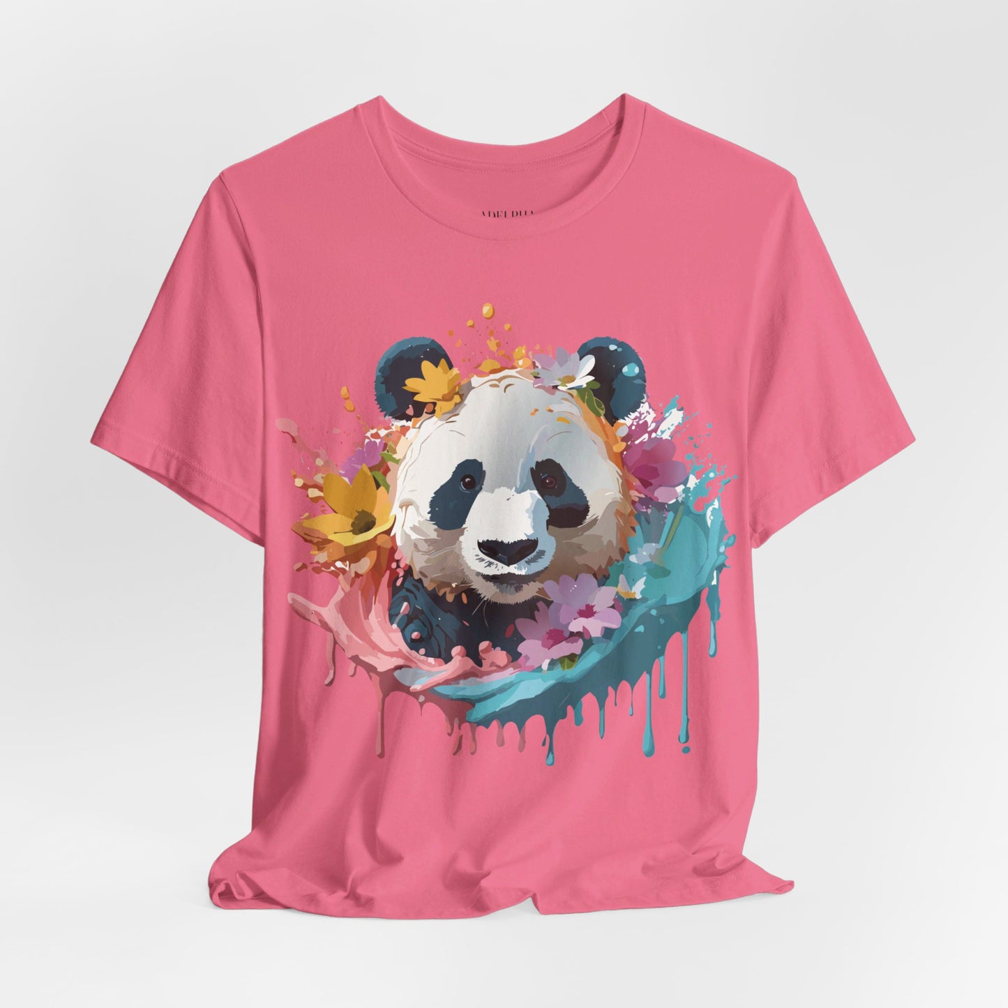 T-Shirt aus natürlicher Baumwolle mit Panda