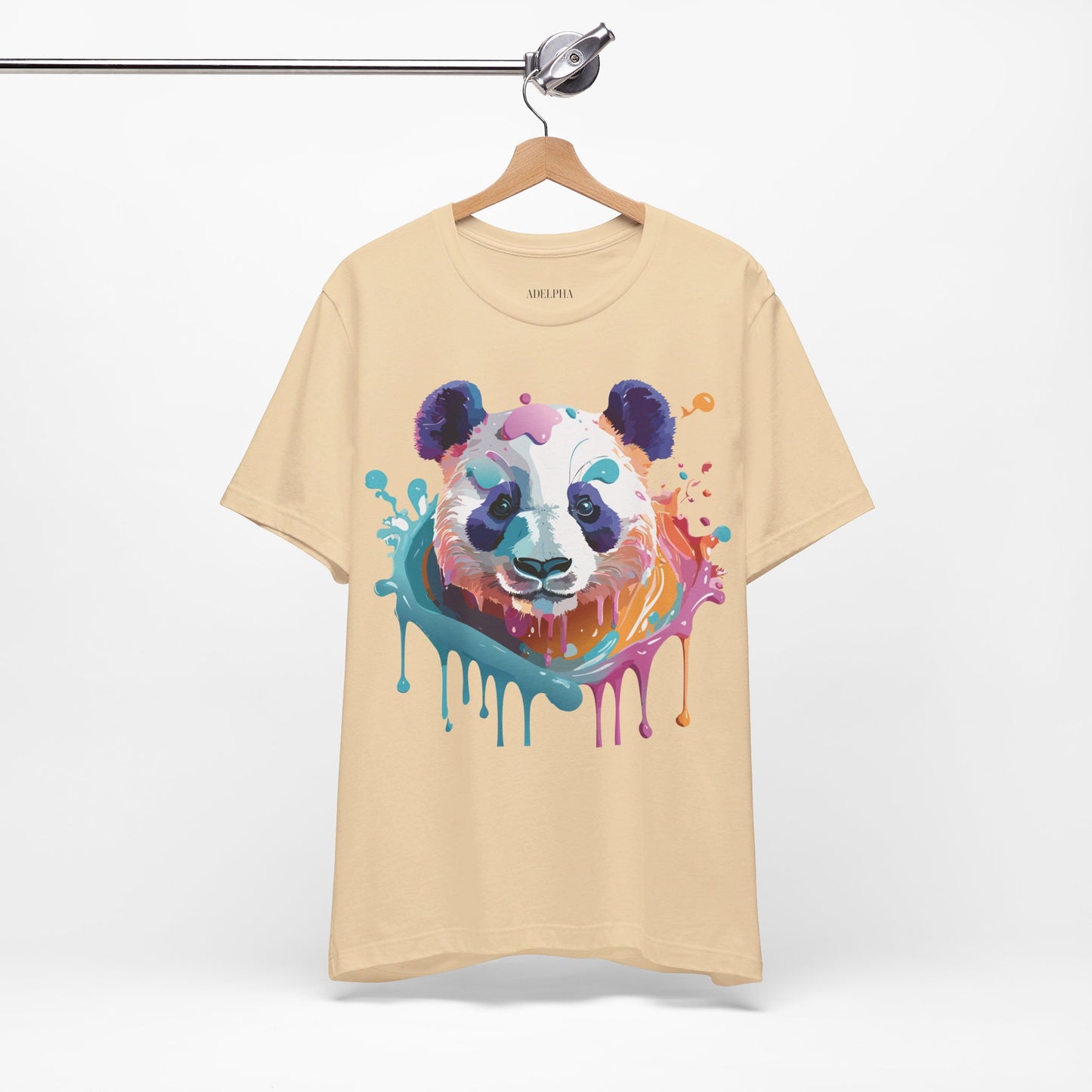 T-Shirt aus natürlicher Baumwolle mit Panda