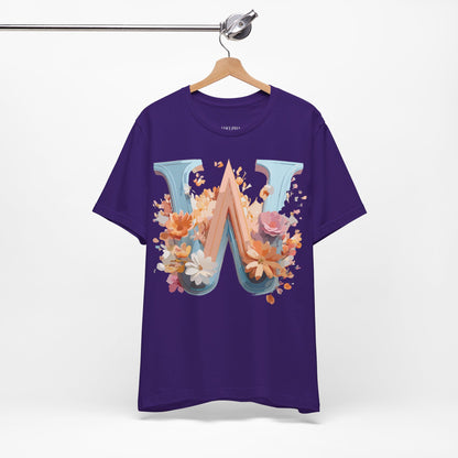 Natural Cotton Tee Shirt - Letters Collection - W Printify