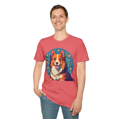 Unisex Dog Shirt Animal Print Tee Gildan Softstyle 64000 Tee