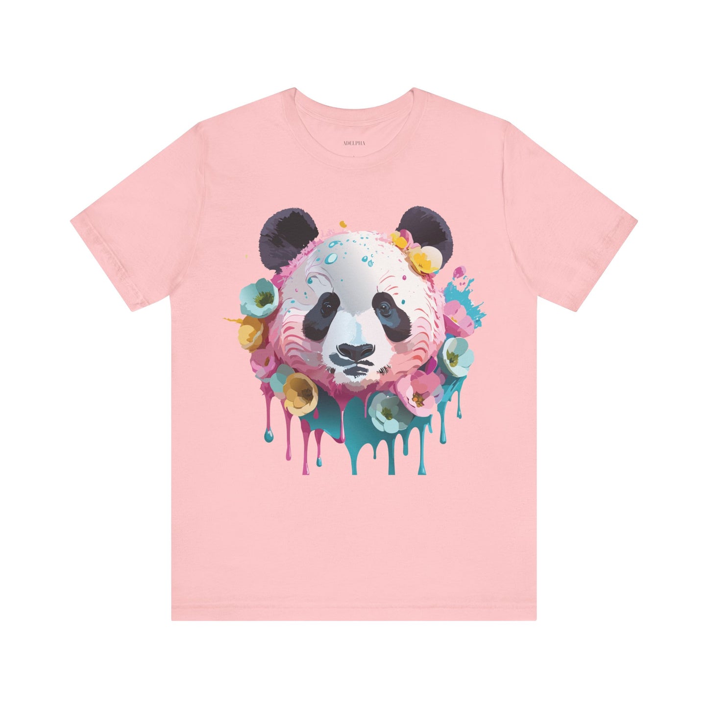 Natural Cotton Tee Shirt with Panda