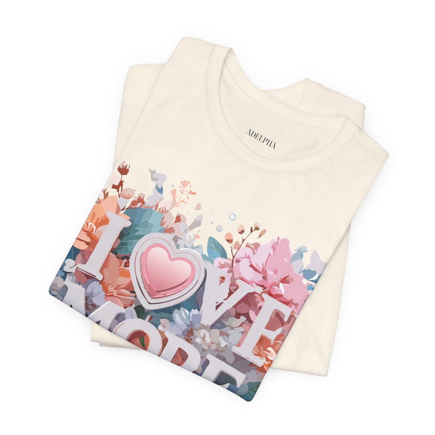 Natural Cotton Tee Shirt - Love story Collection