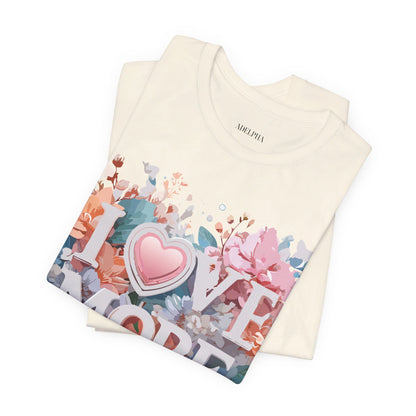 Natural Cotton Tee Shirt - Love story Collection Printify