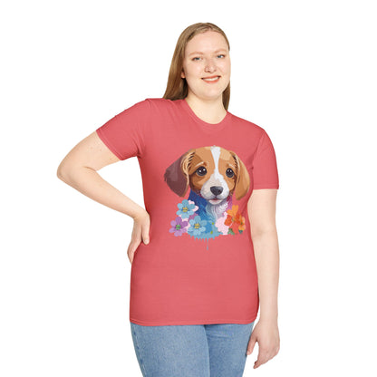 Unisex Dog Shirt Animal Graphic Tee Soft Cotton Gildan 64000