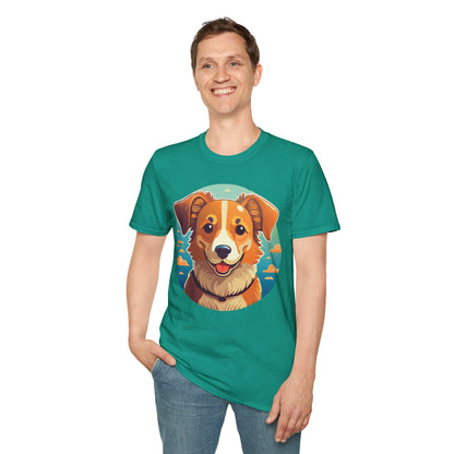 Dog Shirt Unisex Animal Tee One Hundred Percent Cotton Softstyle Gildan 64000