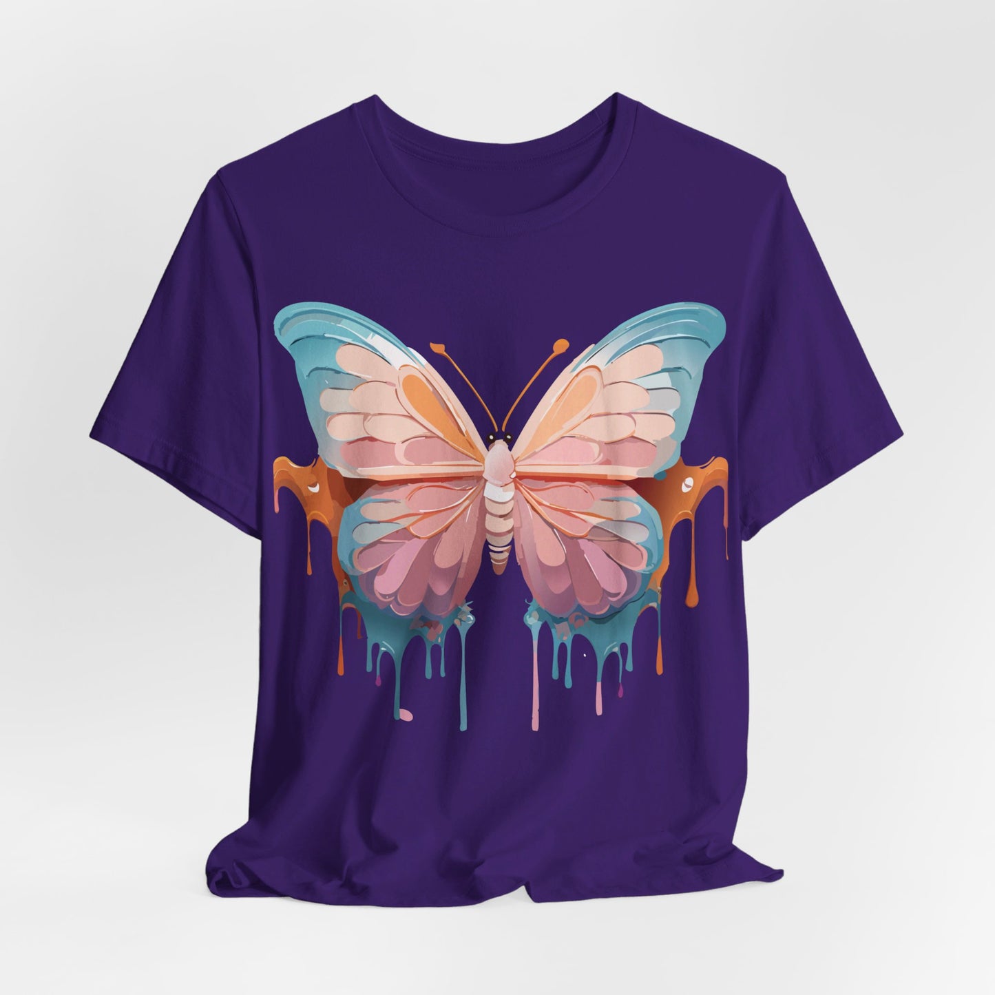 T-shirt en coton naturel avec papillon