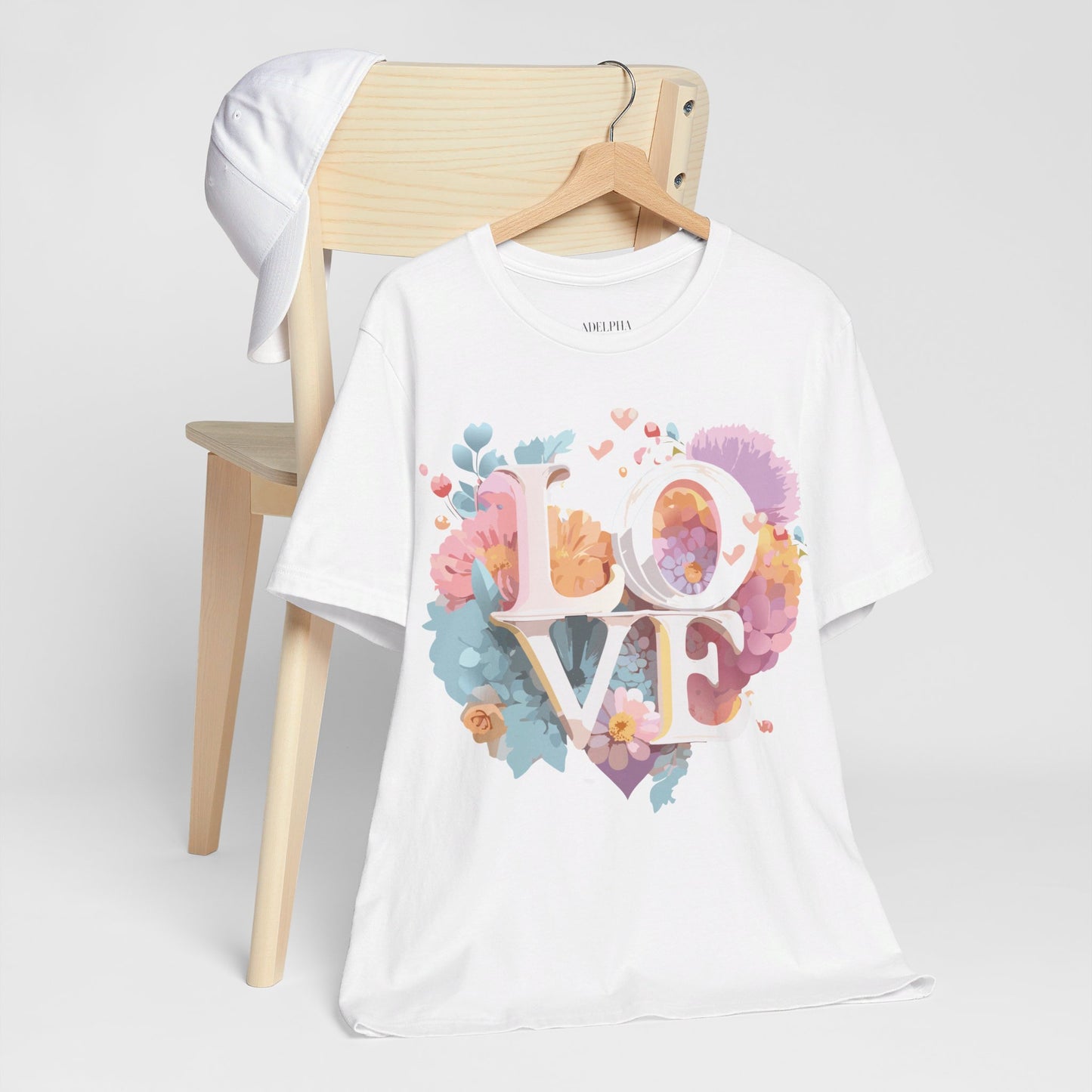 T-Shirt aus natürlicher Baumwolle – Love Story-Kollektion