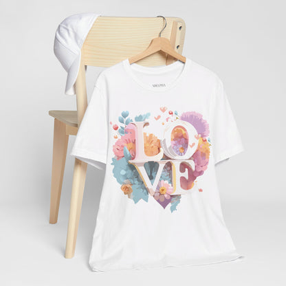 Natural Cotton Tee Shirt - Love story Collection Printify