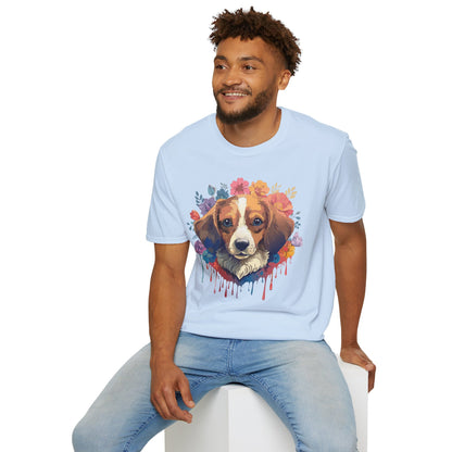 Unisex Dog Shirt Animal Print Tee Gildan Softstyle 64000 Cotton